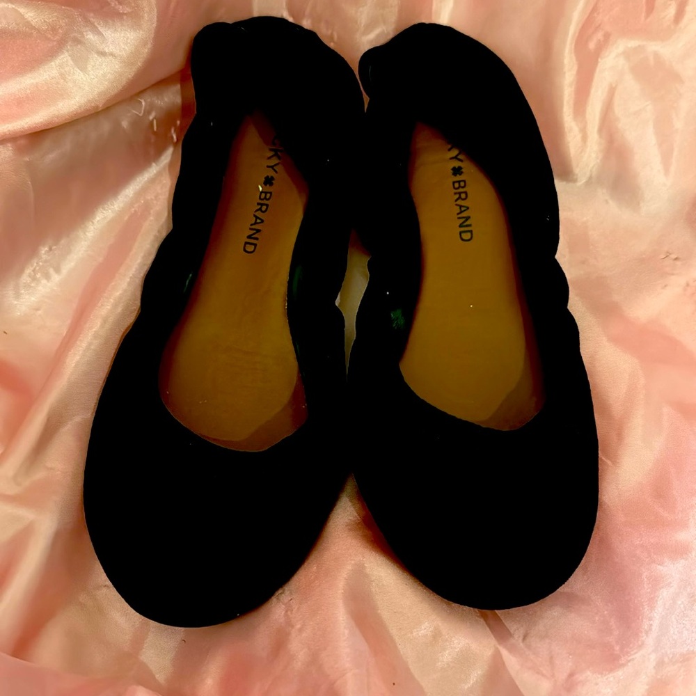 Lucky Brand Suede Ballet Slippers